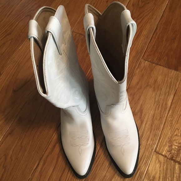 Durango Shoes - White Durango Leather Boots